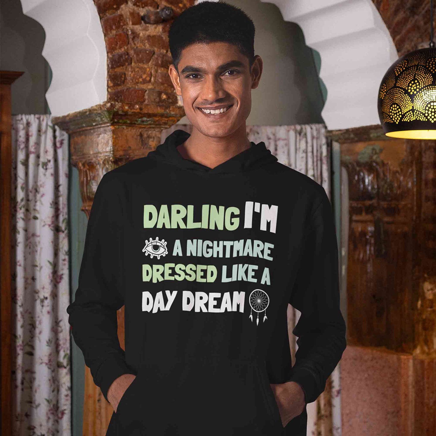 taylor swift blank space hoodie hooded sweatshirt winterwear music band buy online united states usa the banyan tee tbt men women girls boys unisex black darling i'm a nightmare dressed like a daydream