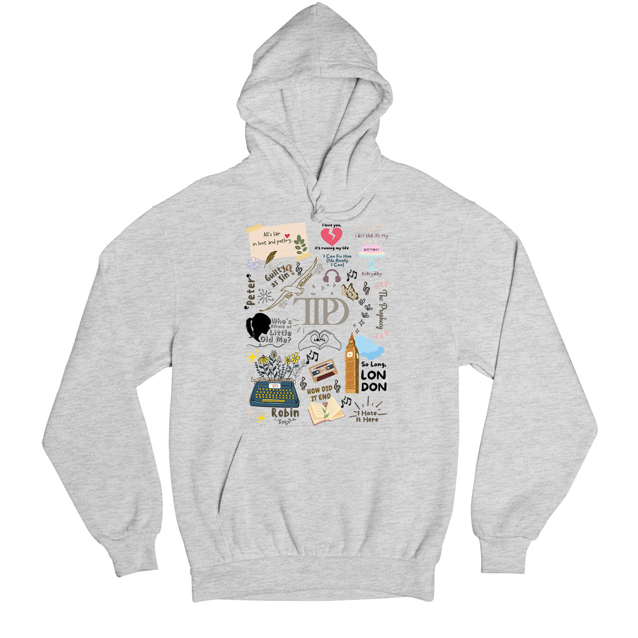 taylor swift a poet's doodle hoodie hooded sweatshirt winterwear music band buy online united states usa the banyan tee tbt men women girls boys unisex gray