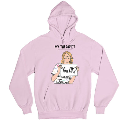 taylor swift my therapist hoodie hooded sweatshirt winterwear music band buy online united states usa the banyan tee tbt men women girls boys unisex baby pink