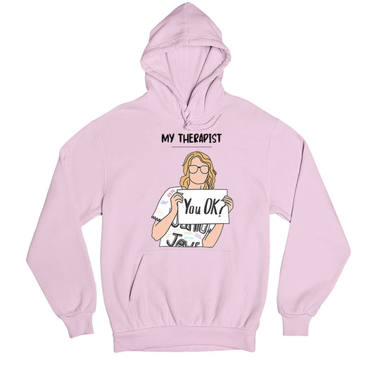 taylor swift my therapist hoodie hooded sweatshirt winterwear music band buy online united states usa the banyan tee tbt men women girls boys unisex baby pink