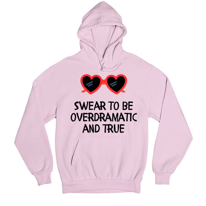 taylor swift overdramatic and true hoodie hooded sweatshirt winterwear music band buy online united states usa the banyan tee tbt men women girls boys unisex baby pink