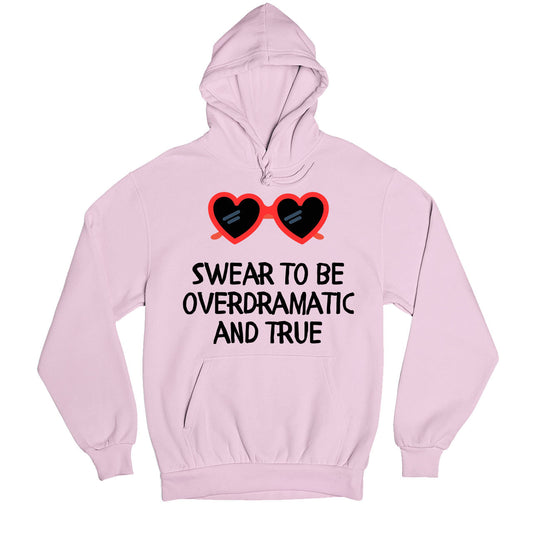 taylor swift overdramatic and true hoodie hooded sweatshirt winterwear music band buy online united states usa the banyan tee tbt men women girls boys unisex baby pink