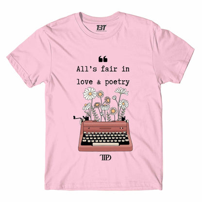 taylor swift love & poetry t-shirt music band buy online united states of america usa the banyan tee tbt men women girls boys unisex baby pink