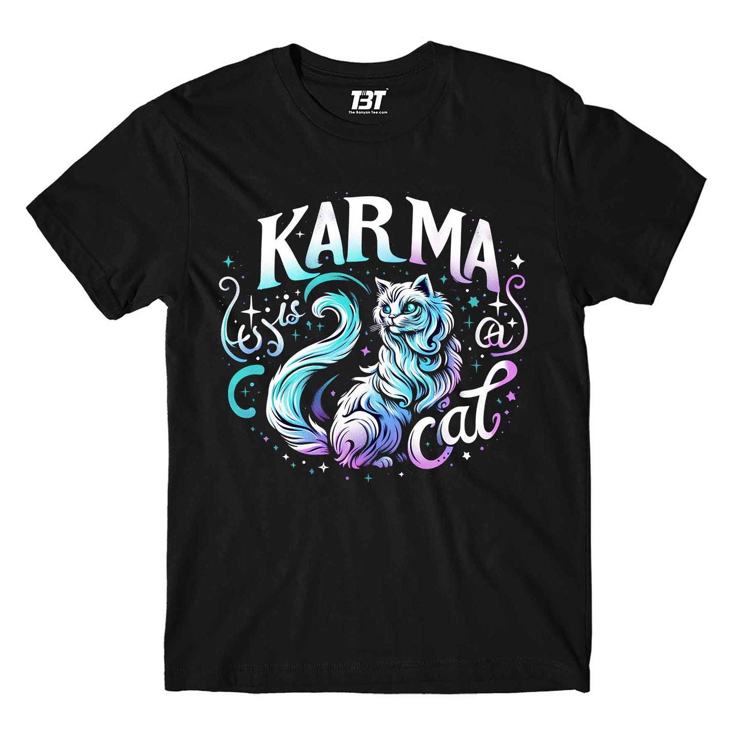 taylor swift karma cat t-shirt music band buy online united states of america usa the banyan tee tbt men women girls boys unisex black