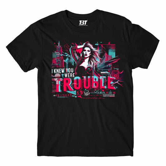taylor swift you were trouble t-shirt music band buy online united states of america usa the banyan tee tbt men women girls boys unisex black