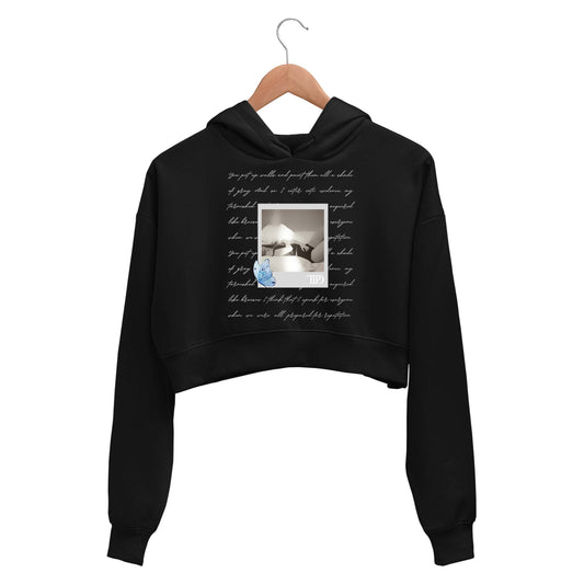 taylor swift tortured poets department crop hoodie hooded sweatshirt upper winterwear music band buy online india the banyan tee tbt men women girls boys unisex black
