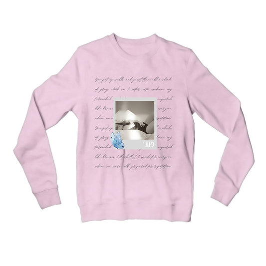 taylor swift tortured poets department sweatshirt upper winterwear music band buy online united states usa the banyan tee tbt men women girls boys unisex baby pink