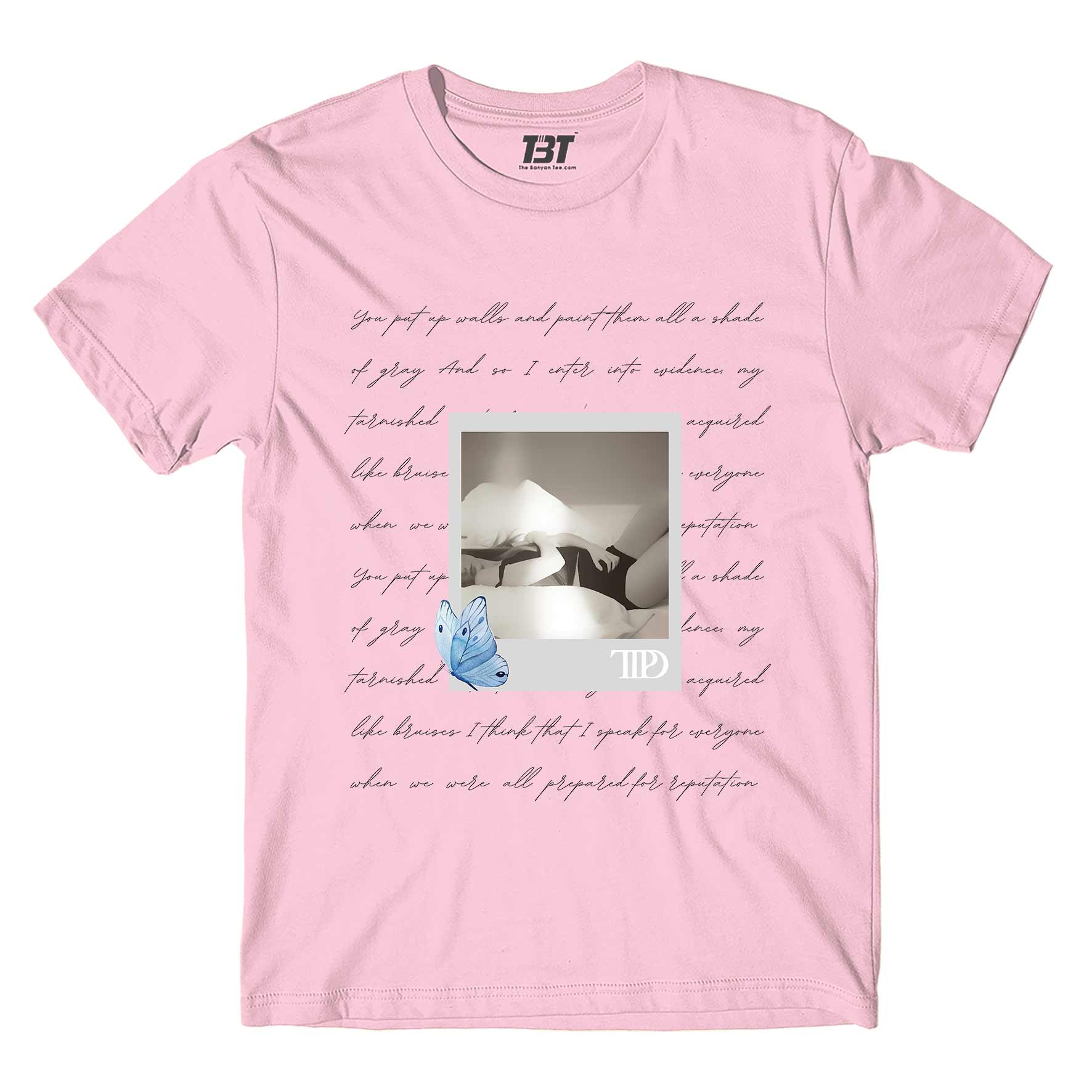 taylor swift tortured poets department t-shirt music band buy online united states of america usa the banyan tee tbt men women girls boys unisex baby pink