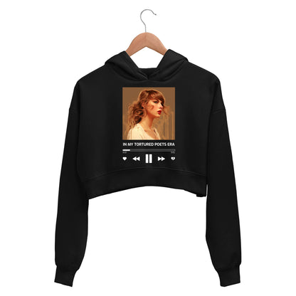 taylor swift tortured poets era crop hoodie hooded sweatshirt upper winterwear music band buy online india the banyan tee tbt men women girls boys unisex black