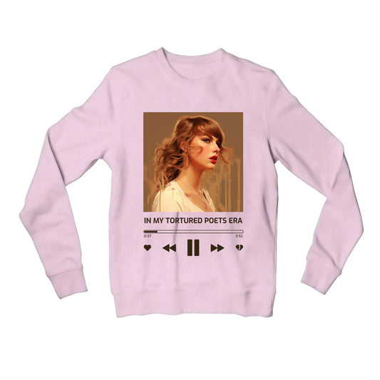 taylor swift tortured poets era sweatshirt upper winterwear music band buy online united states usa the banyan tee tbt men women girls boys unisex black