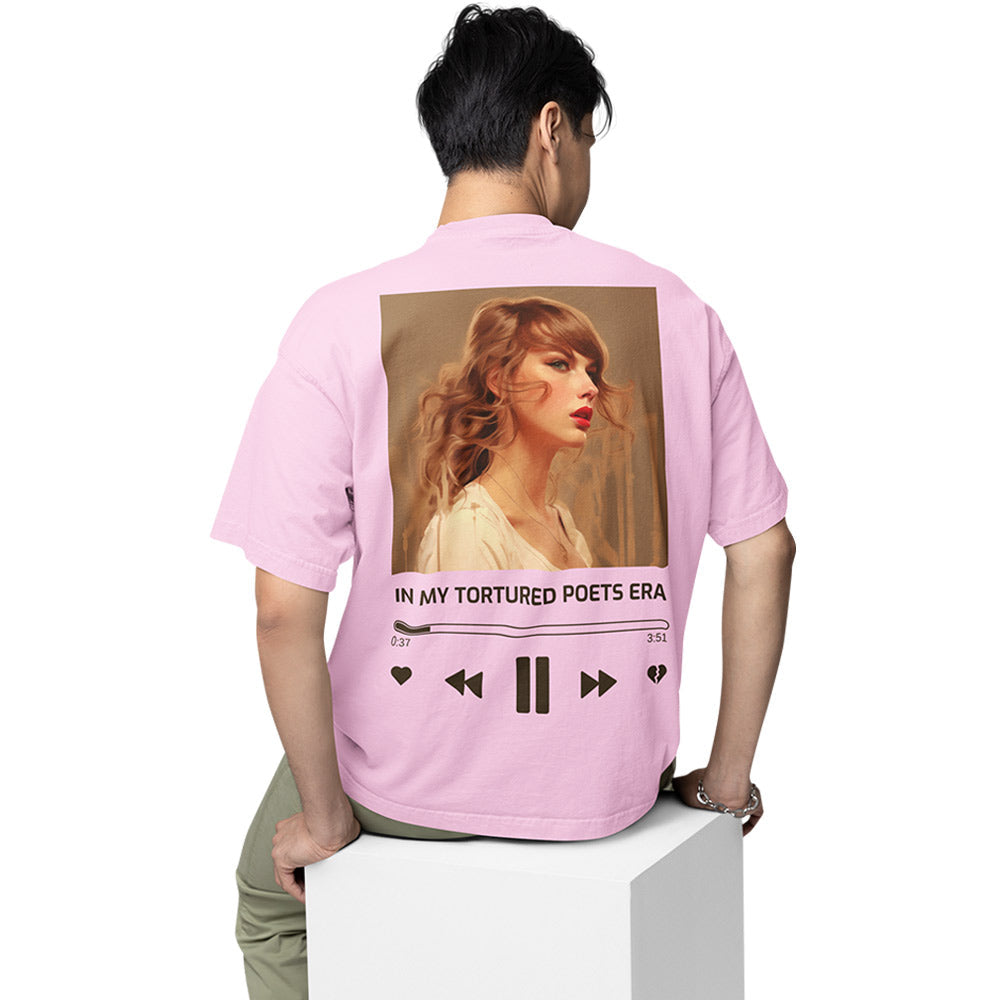 taylor swift oversized t shirt - tortured poets era music t-shirt baby pink buy online india the banyan tee tbt men women girls boys unisex