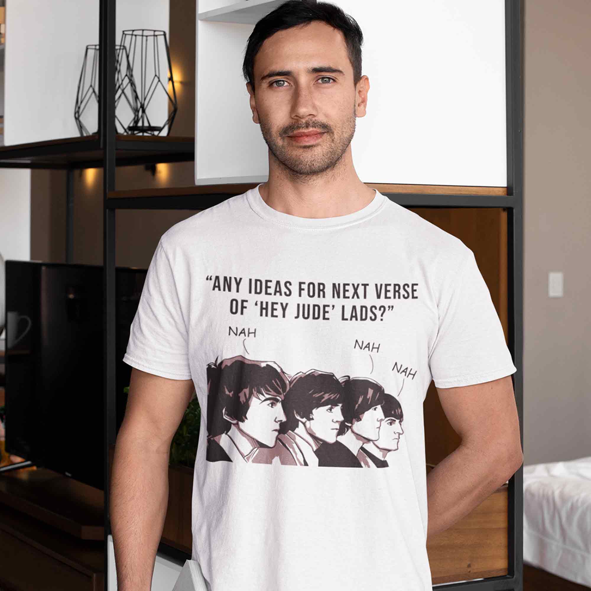 The Beatles T shirt - Hey Jude Meme 100% Cotton | Soft & Comfy