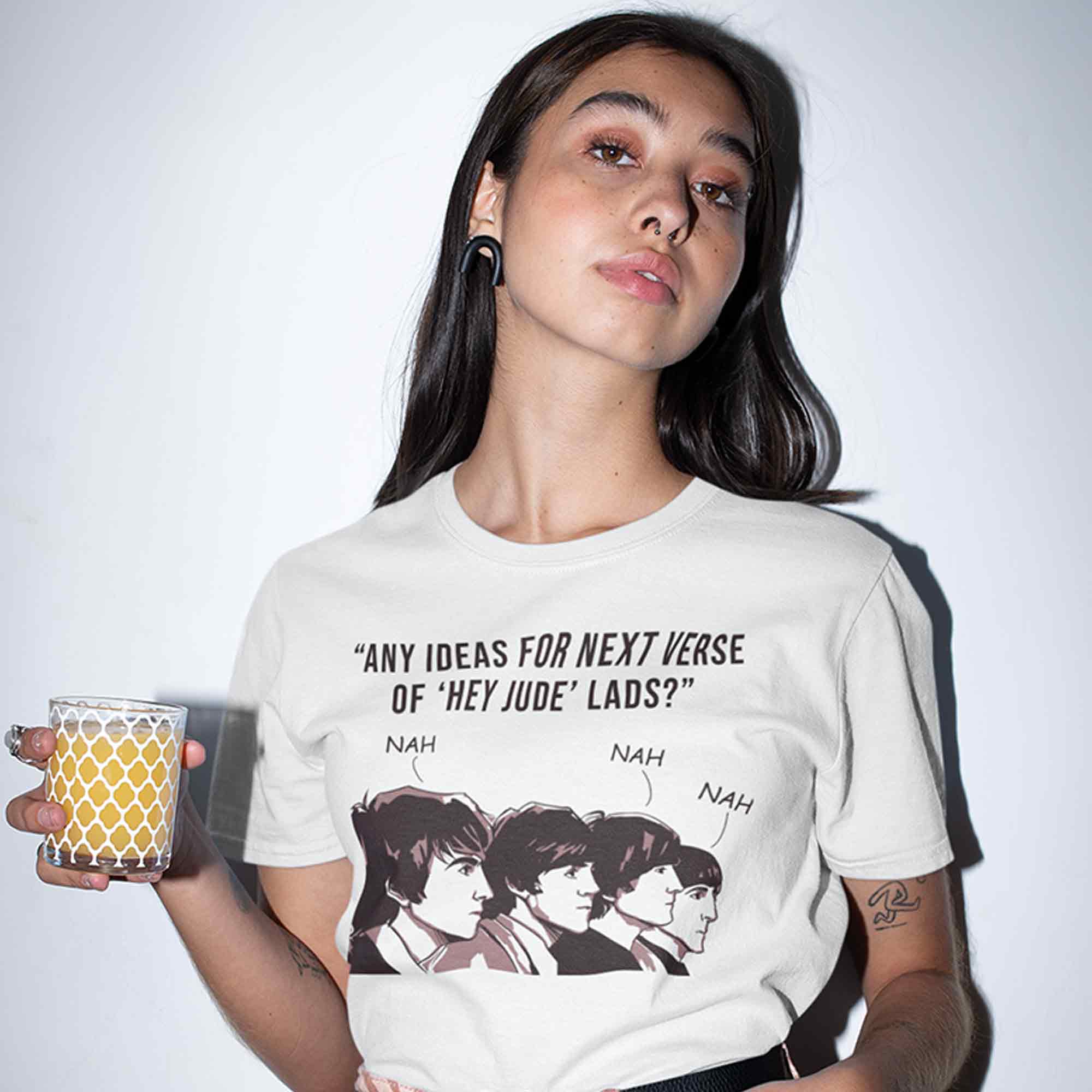 The Beatles T shirt - Hey Jude Meme 100% Cotton | Soft & Comfy