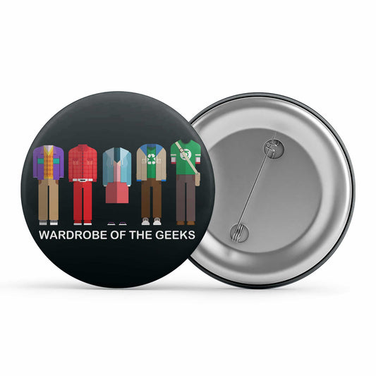 The Big Bang Theory Badge - Wardrobe Of The Geeks Metal Pin Button The Banyan Tee TBT