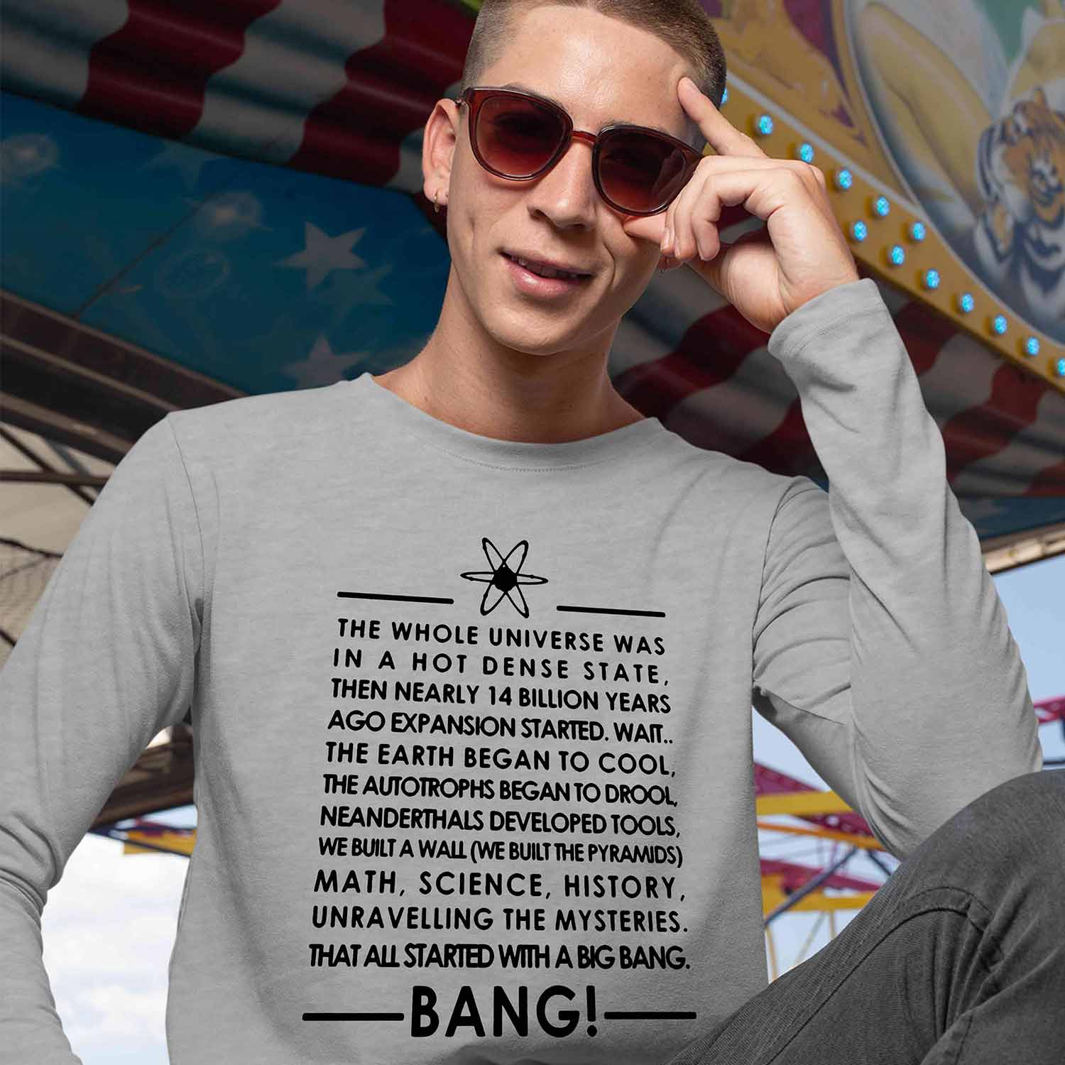 The Big Bang Theory Full Sleeves T-shirt - Title Song Full Sleeves T-shirt The Banyan Tee TBT