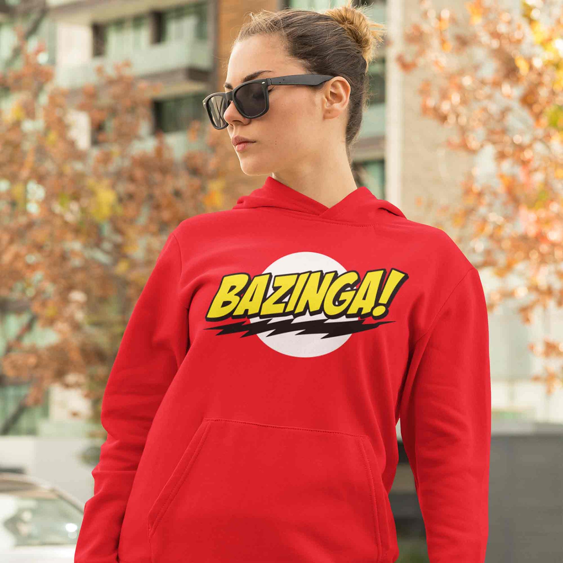 The Big Bang Theory Hoodie - Bazinga Hoodie Hooded Sweatshirt The Banyan Tee TBT