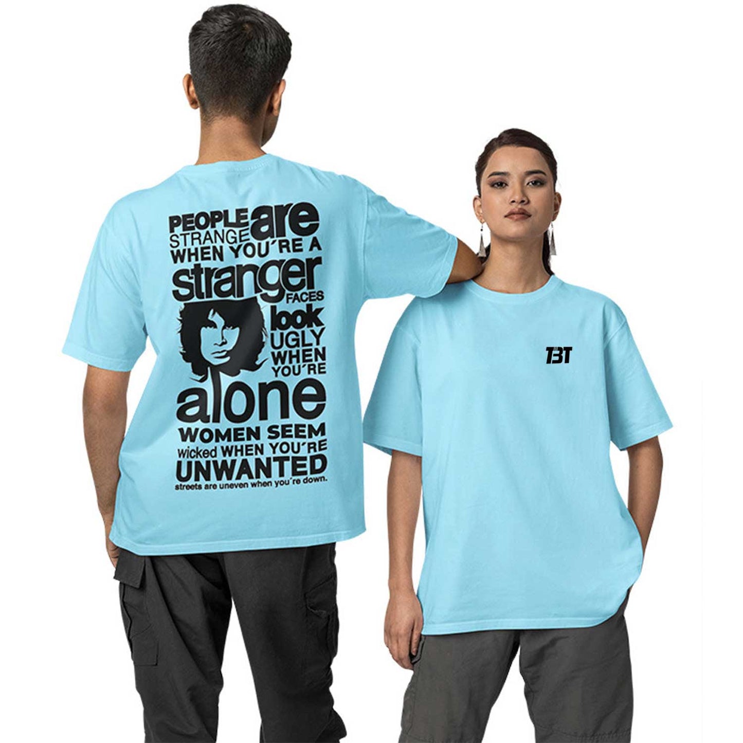 Oversized T shirt - People Are Strange