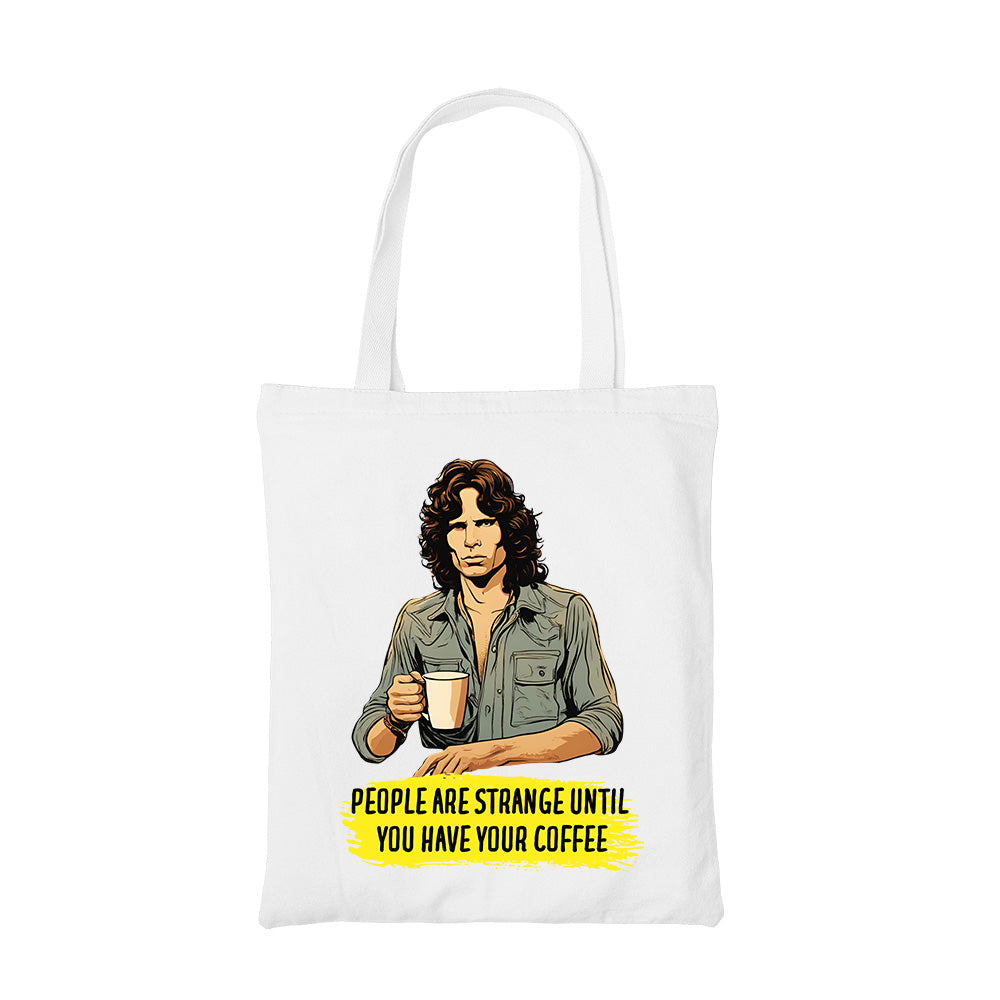 the doors people are strange until tote bag cotton printed music band buy online united states usa the banyan tee tbt men women girls boys unisex