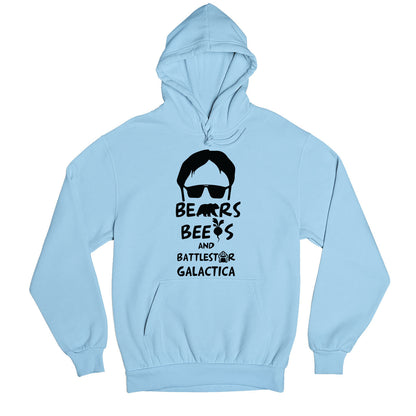 the office bears beets & battlestar galactica hoodie hooded sweatshirt winterwear tv & movies buy online united states usa the banyan tee tbt men women girls boys unisex gray - dwight