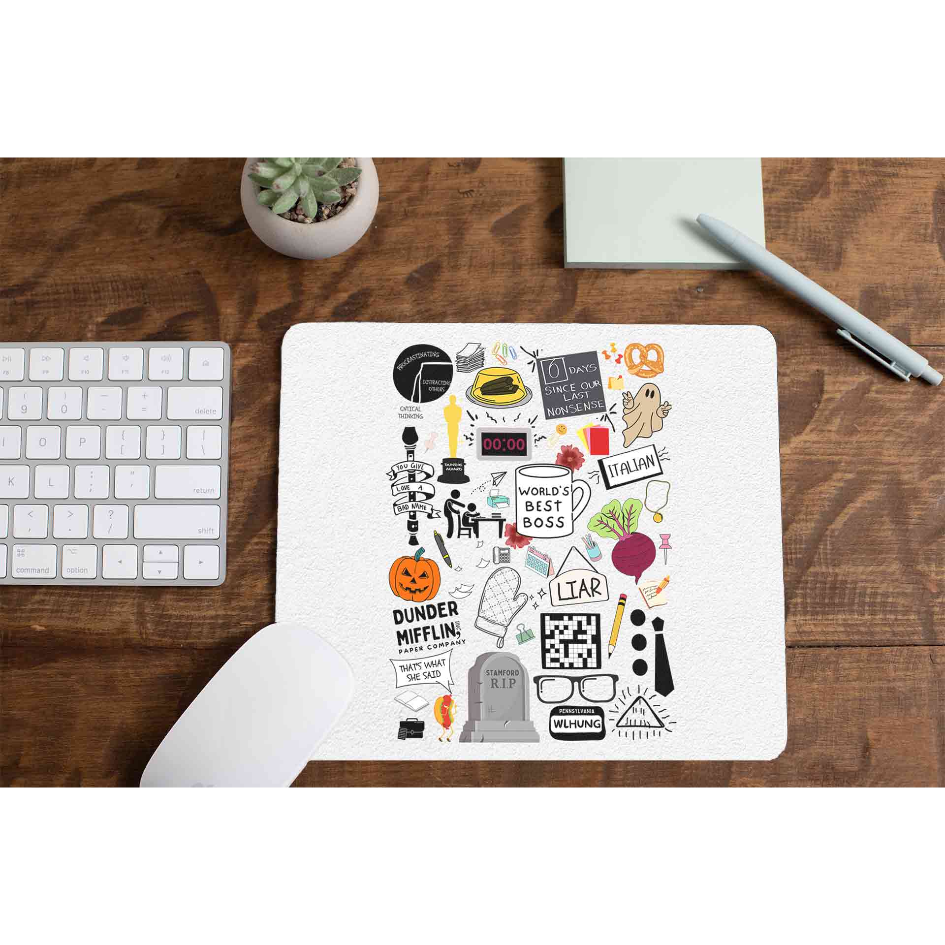 the office dunder doodles mousepad logitech large tv & movies buy online united states of america usa the banyan tee tbt men women girls boys unisex  