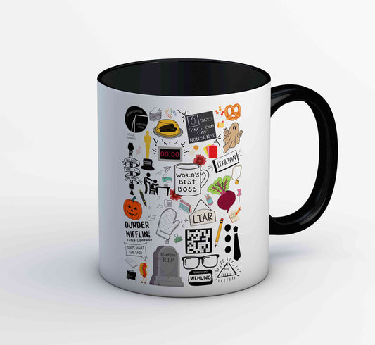 the office dunder doodles mug coffee ceramic tv & movies buy online united states of america usa the banyan tee tbt men women girls boys unisex  