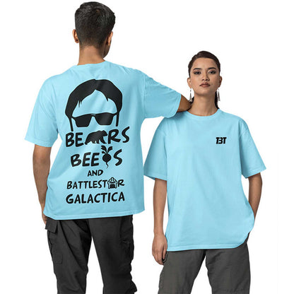 Oversized T shirt - Bears Beets & Battlestar Galactica