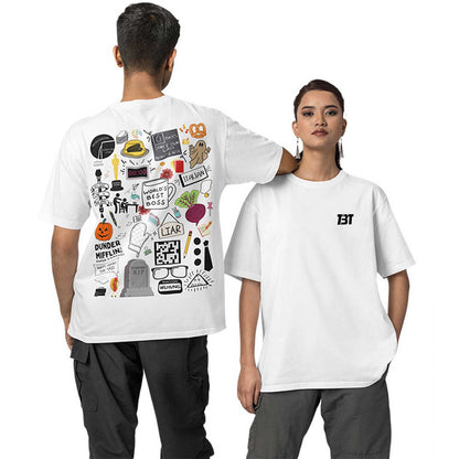 Oversized T shirt - Dunder Doodles