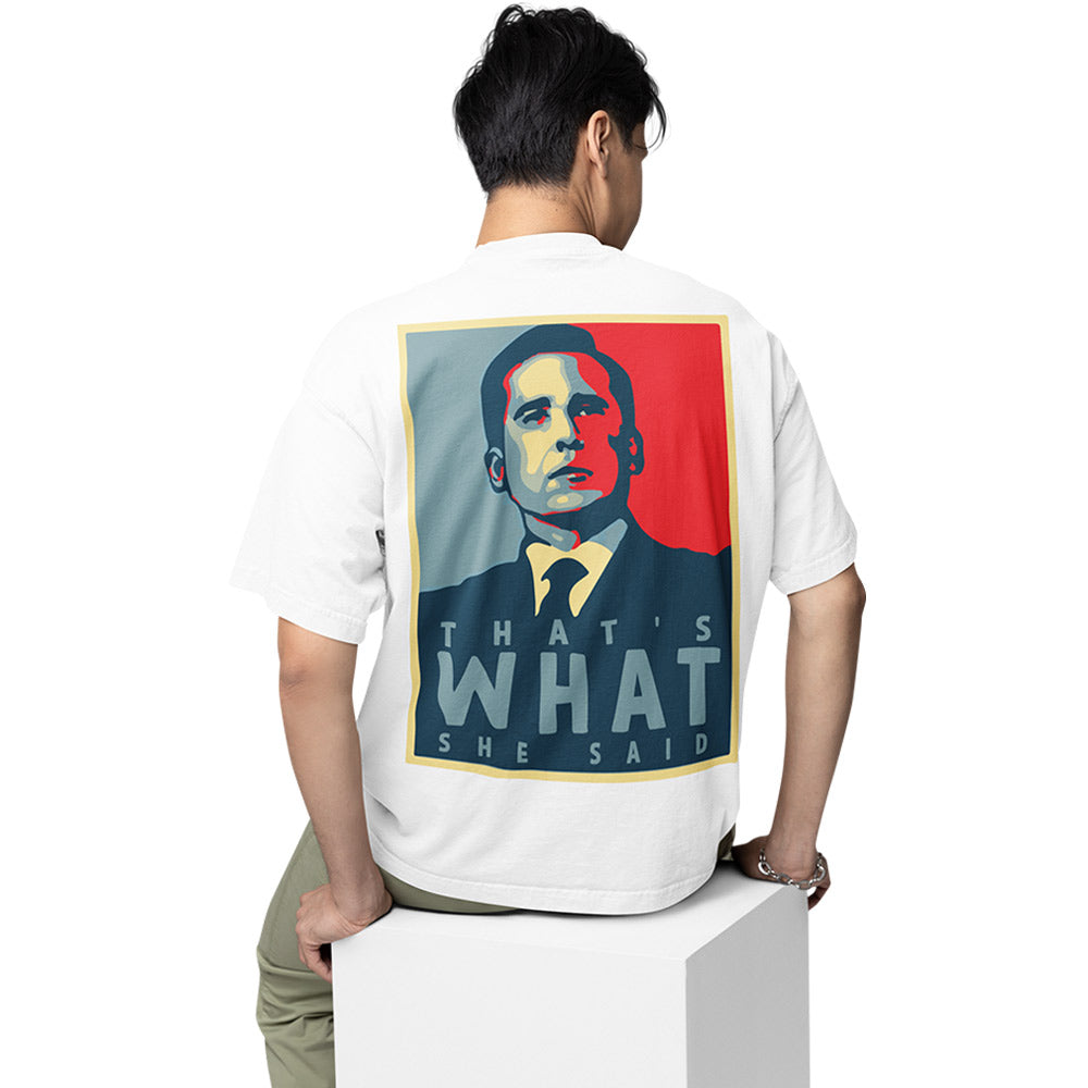 the office oversized t shirt - that's what she said tv & movies t-shirt white buy online india the banyan tee tbt men women girls boys unisex