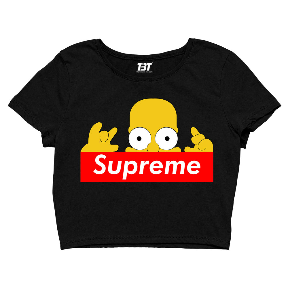 The Simpsons Crop Top Merchandise Apparel Clothing Shirt