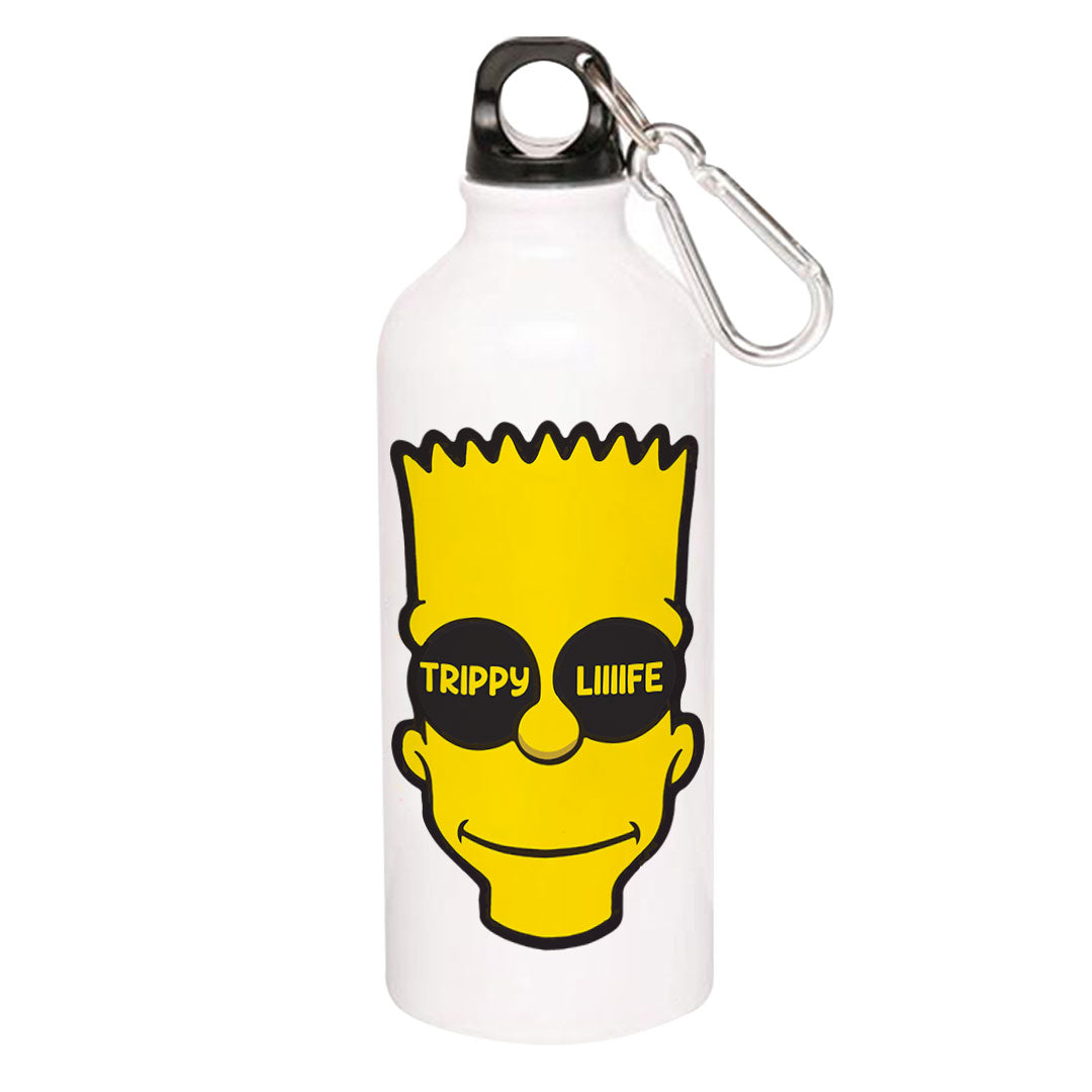 the simpsons trippy life sipper steel water bottle flask gym shaker tv & movies buy online india the banyan tee tbt men women girls boys unisex  - bart simpson