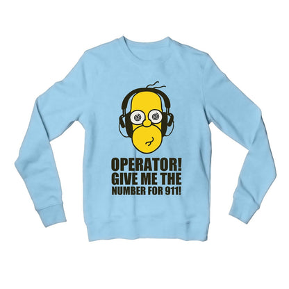 the simpsons number for 911 sweatshirt upper winterwear tv & movies buy online united states usa the banyan tee tbt men women girls boys unisex gray - homer simpson