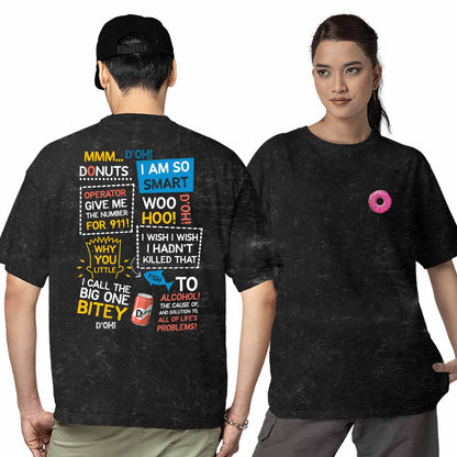 the simpsons oversized t shirt - doodle tv & movies t-shirt black buy online india the banyan tee tbt men women girls boys unisex