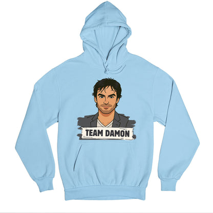 the vampire diaries damon hoodie hooded sweatshirt winterwear tv & movies buy online united states us the banyan tee tbt men women girls boys unisex baby blue