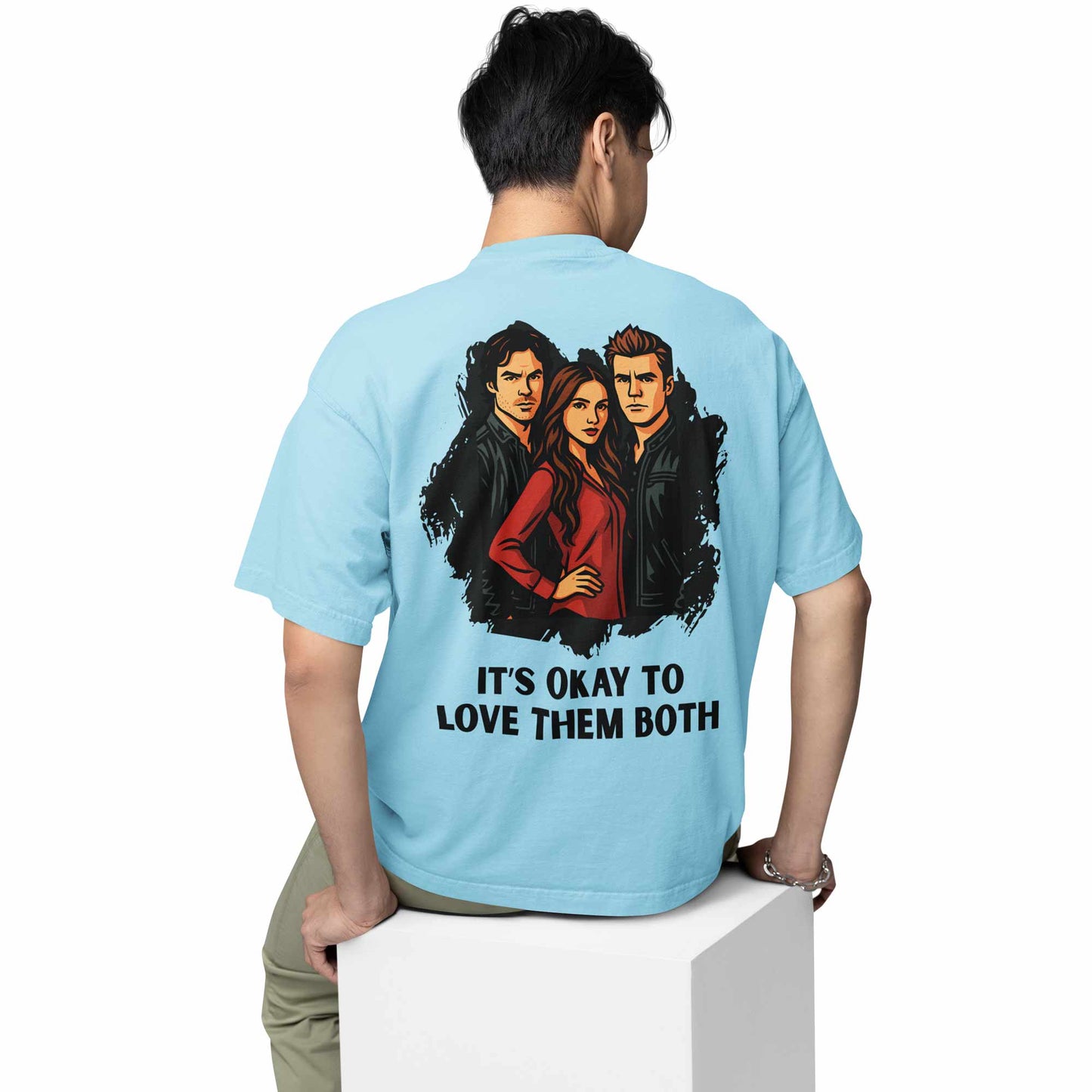 the vampire diaries oversized t shirt - love them both tv & movies t-shirt black buy online india the banyan tee tbt men women girls boys unisex