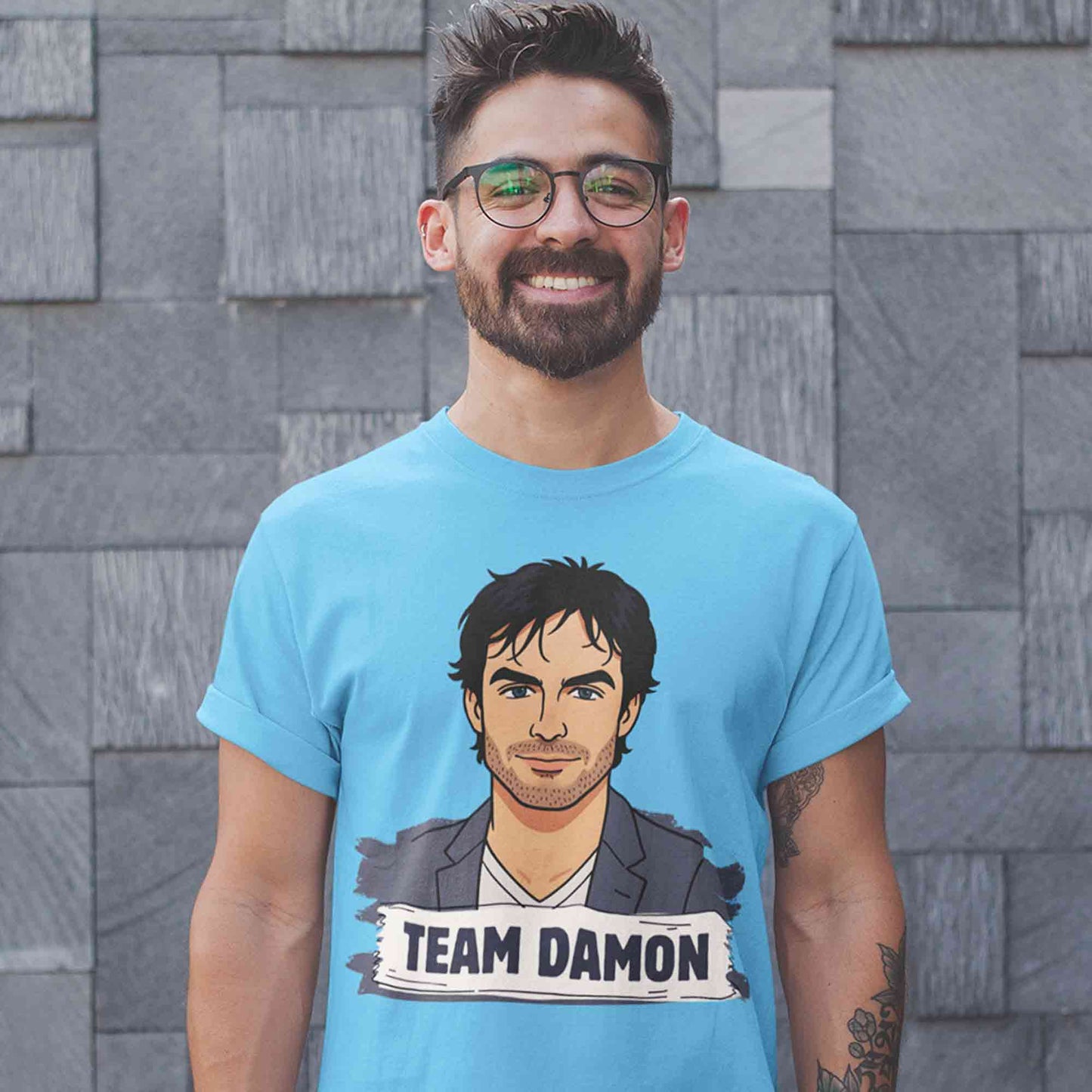 the vampire diaries damon t-shirt tv & movies buy online united states us the banyan tee tbt men women girls boys unisex turquoise