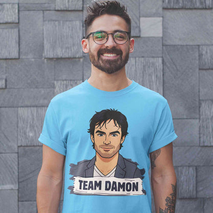 the vampire diaries damon t-shirt tv & movies buy online united states us the banyan tee tbt men women girls boys unisex turquoise