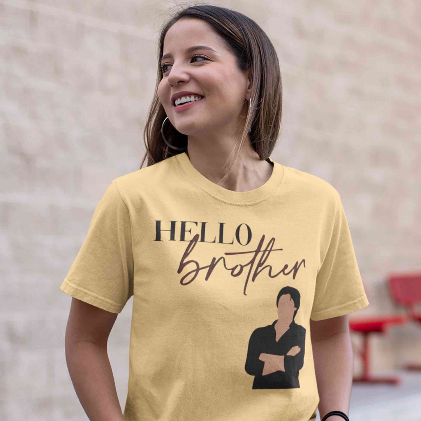 the vampire diaries hello brother t-shirt tv & movies buy online united states of america usa the banyan tee tbt men women girls boys unisex beige tvd stefan elena damon caroline katherine tyler bonnie