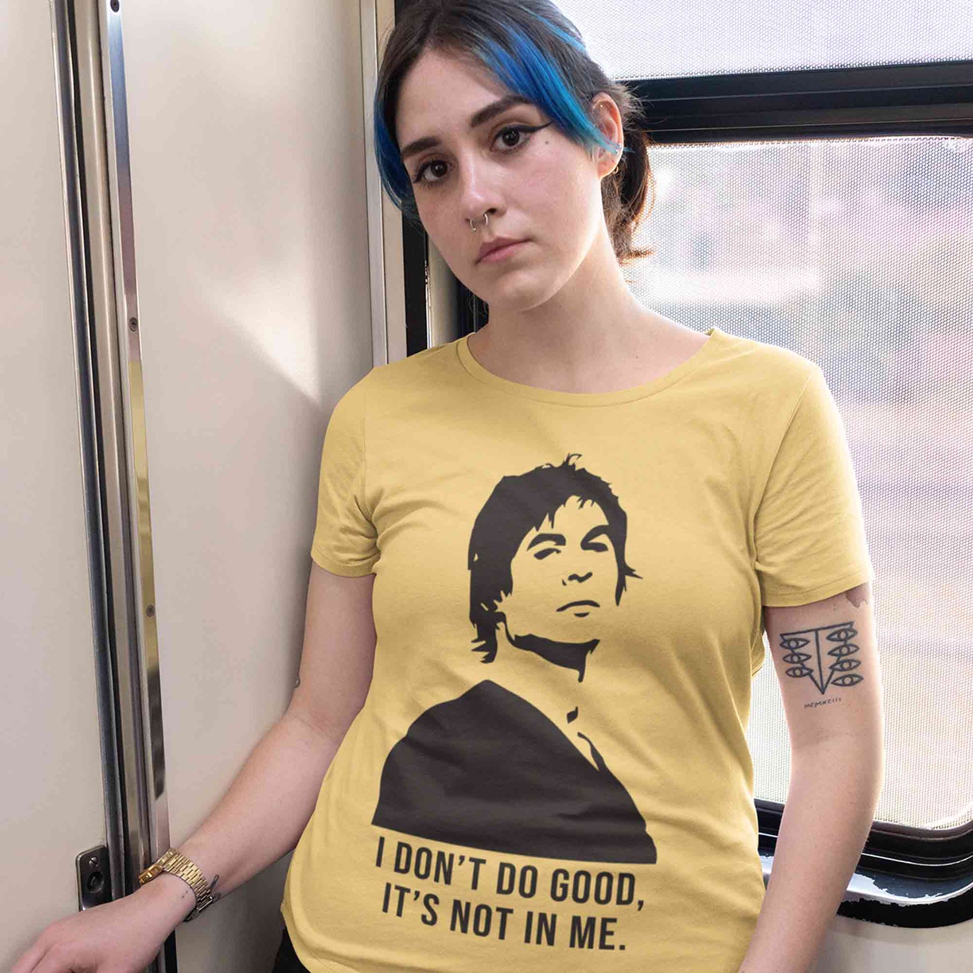 the vampire diaries i don't do good t-shirt tv & movies buy online united states of america usa the banyan tee tbt men women girls boys unisex beige tvd stefan elena damon caroline katherine tyler bonnie