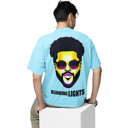 the weeknd oversized t shirt - I feel it coming music t-shirt baby blue buy online india the banyan tee tbt men women girls boys unisex