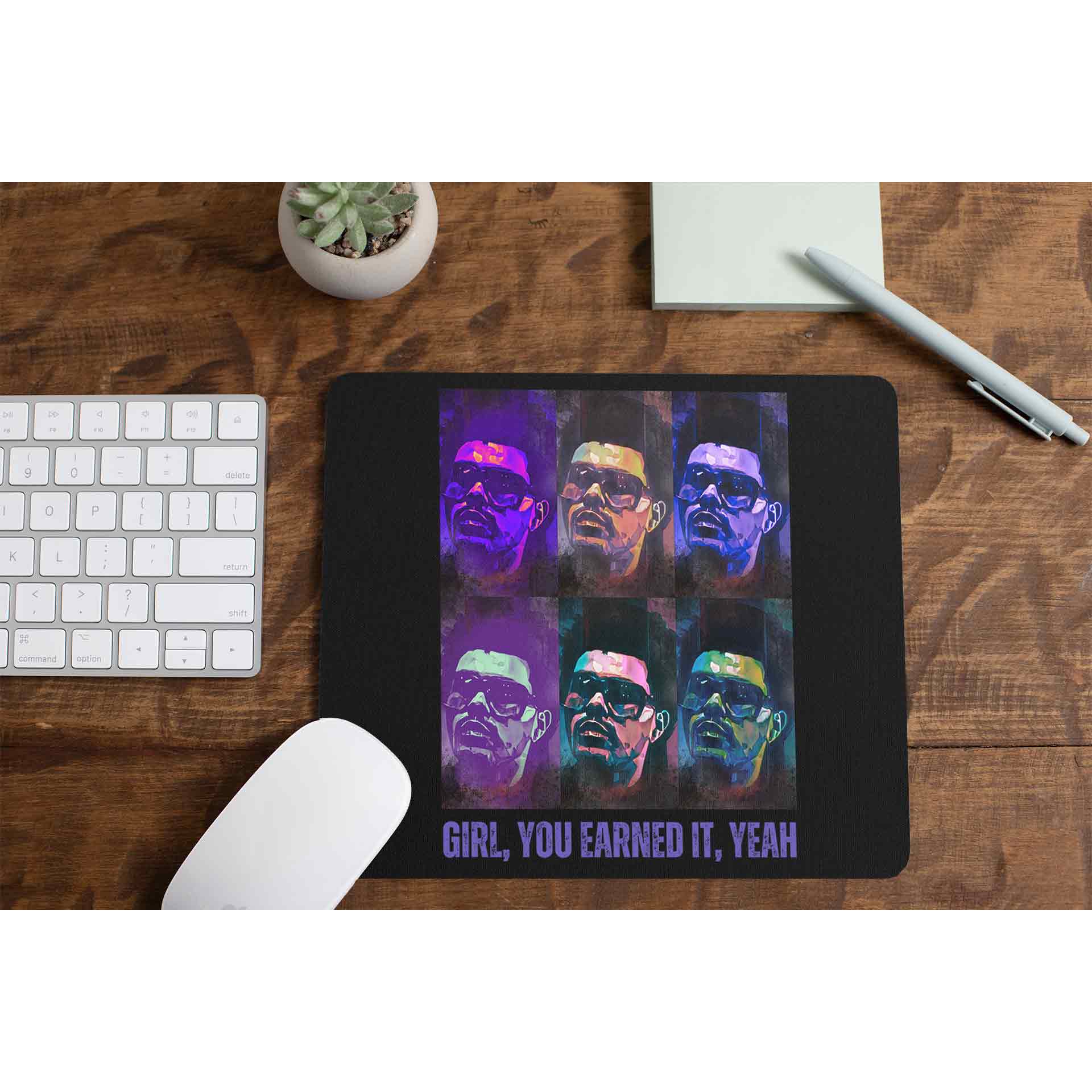 the weeknd earned it mousepad logitech large anime music band buy online united states of america usa the banyan tee tbt men women girls boys unisex