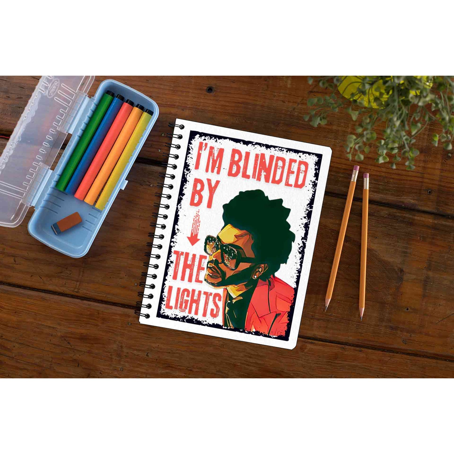 the weeknd i'm blinded by the lights notebook notepad diary buy online united states of america usa the banyan tee tbt unruled 