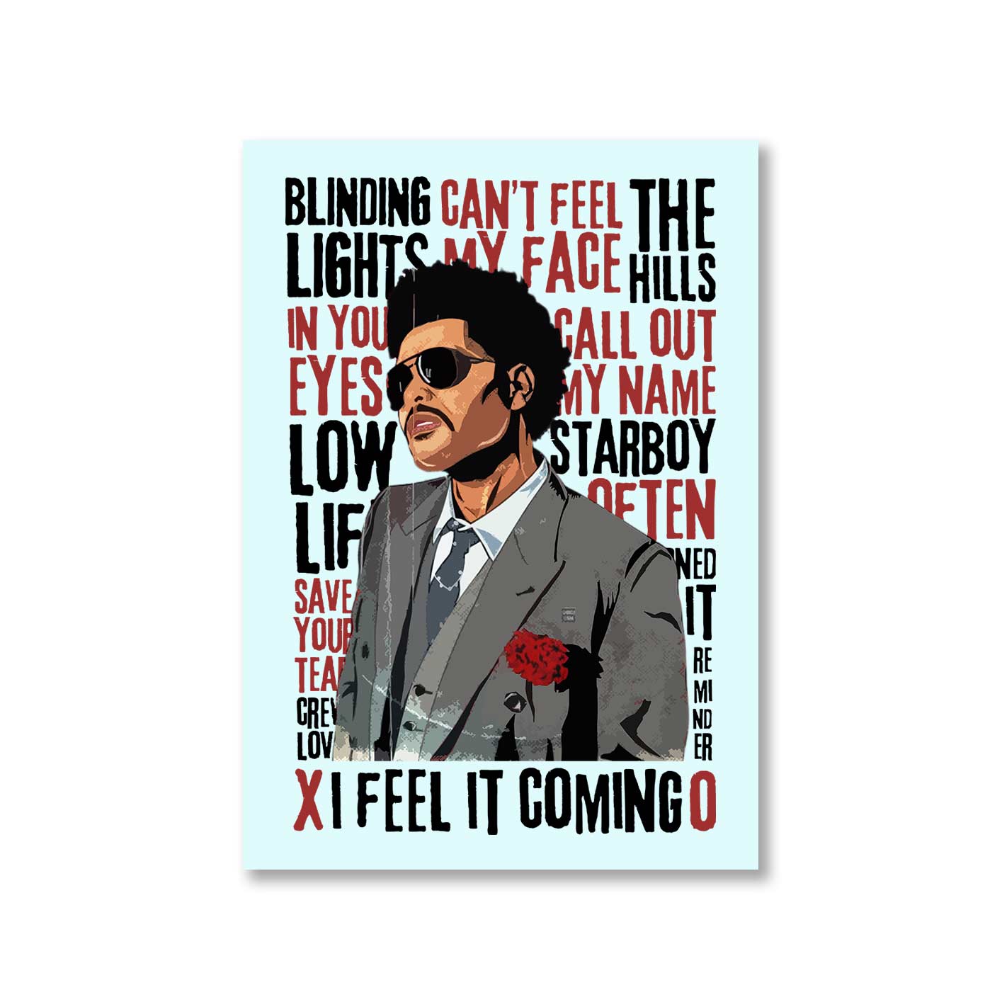 the weeknd starboy symphony poster wall art buy online united states of america usa the banyan tee tbt a4 