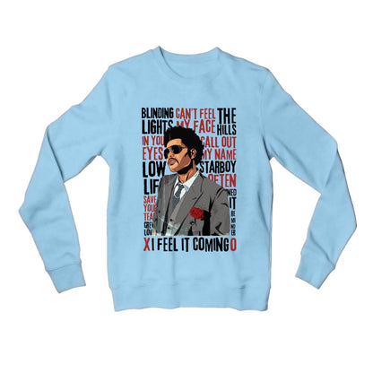 the weeknd starboy symphony sweatshirt upper winterwear music band buy online united states usa the banyan tee tbt men women girls boys unisex baby blue