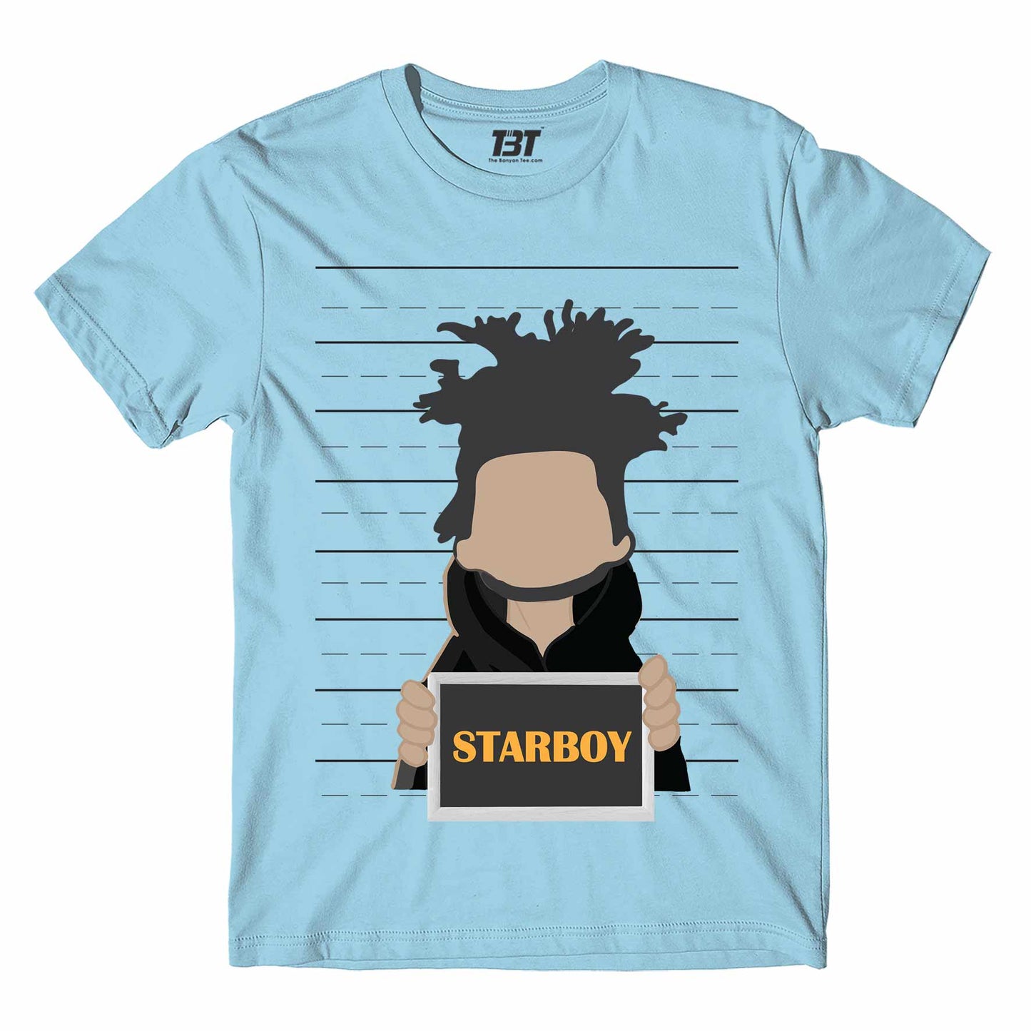 the weeknd starboy t-shirt music band buy online usa united states the banyan tee tbt men women girls boys unisex ocean blue