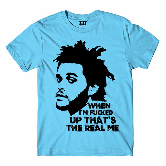 the weeknd the hills t-shirt music band buy online united states of america usa the banyan tee tbt men women girls boys unisexsky blue