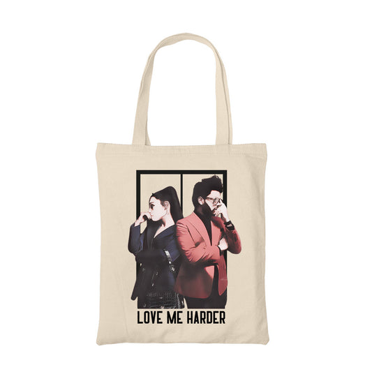 the weeknd love me harder tote bag music band buy online united states of america usa the banyan tee tbt men women girls boys unisex  