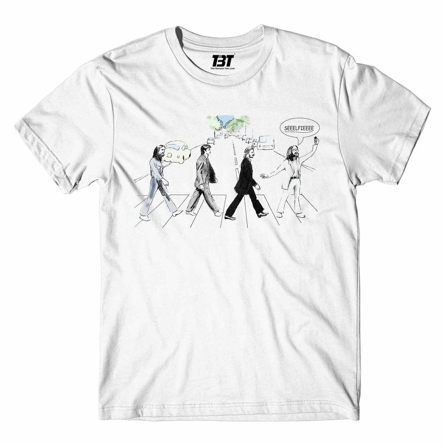 The Selfie Road The Beatles T-shirt - T-shirt The Banyan Tee TBT shirt for men women boys designer stylish online cotton usa united states