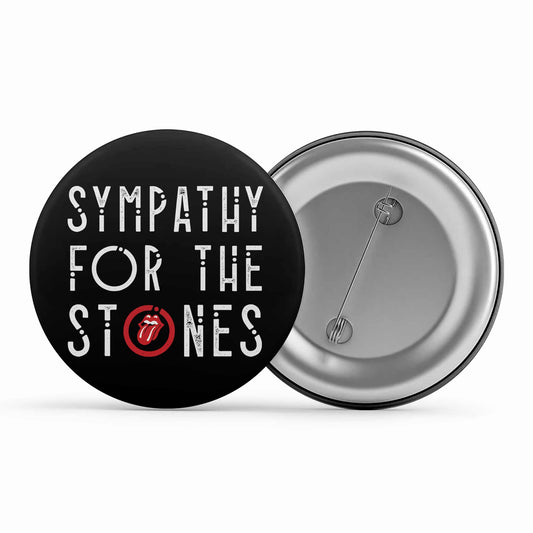 the rolling stones sympathy for the stones badge pin button music band buy online united states of america usa the banyan tee tbt men women girls boys unisex