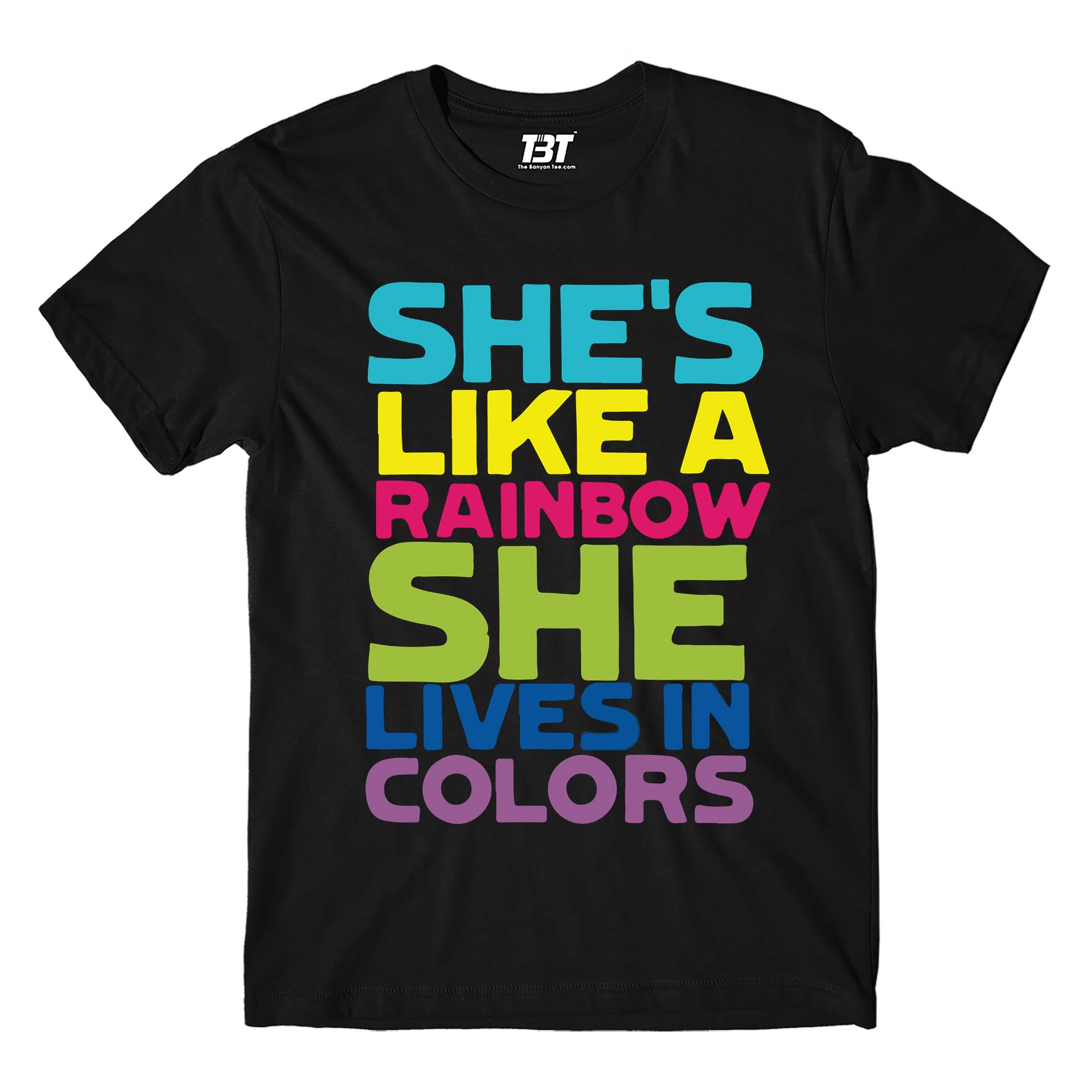 the rolling stones she's like a rainbow t-shirt music band buy online usa united states the banyan tee tbt men women girls boys unisex black