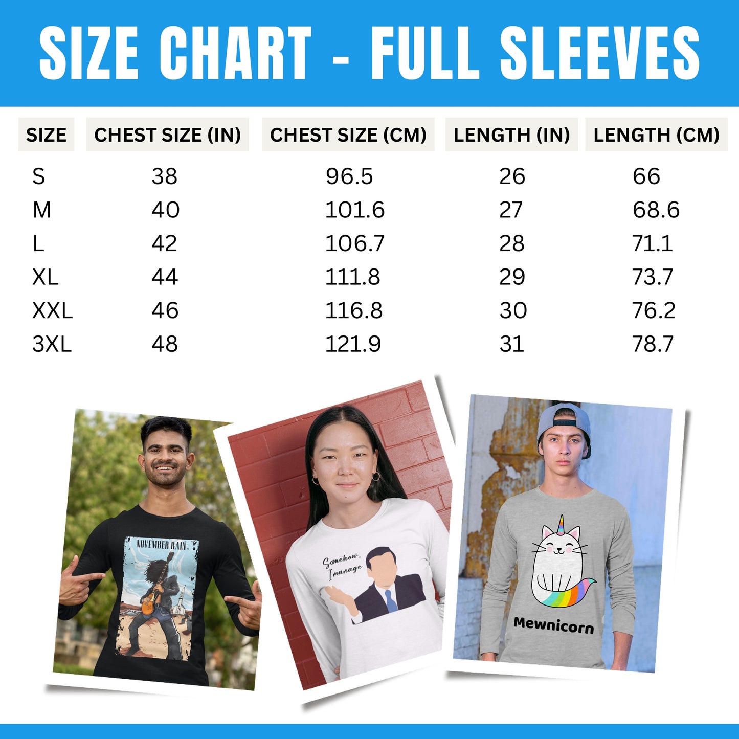 Custom Full Sleeves T shirt